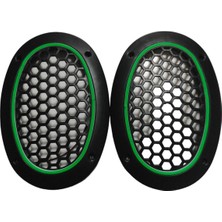 Oval Yeşil Neon Ledli Hoparlör Kapağı