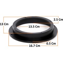 13 cm Hoparlör Kasnağı Kasnak Çerçeve Yükseltici Takoz 2'li Set