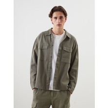 Lc Waikiki Yeni Sezon Rahat Kalip Gabardin Cepli Erkek Gomlek - S51841Z8