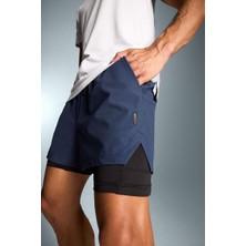 Defacto Yeni Sezon Defactofit Slim Fit Dar Kesim Sporcu Taytlı Şort