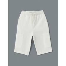 Lc Waikiki Yeni Sezon Beli Lastikli Basic Erkek Cocuk Kargo Sort - S58886Z4