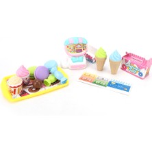 Çocuklar Çocuklar Mini Alışveriş Süpermarket Arabası Rol Yapma Oyunu Plastik Gıda Seti Oyuncak Tatlı Kasa Seti (Yurt Dışından)