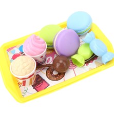 Çocuklar Çocuklar Mini Alışveriş Süpermarket Arabası Rol Yapma Oyunu Plastik Gıda Seti Oyuncak Tatlı Kasa Seti (Yurt Dışından)
