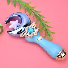 Işık Müzik Ses Efekti Sihirli Değnek Kız Çocuk Oyuncak Karikatür Flaş Çubuk Işıklı Oyuncak Mavi (Yurt Dışından)