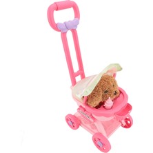 Evcil Hayvan Bebek Arabası Oyuncak Taklit Oyun Köpeği Büyük Itmeli Araba Eğitici Oyuncak Erkek Kız Çocuklar Için Teddy (Yurt Dışından)