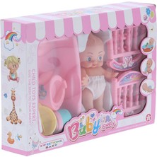 Bebek Bebek Yatak Seti Bebek Küveti Banyo Aksesuarları Bebek Bebek Hediye Seti Kızlar Için (Yurt Dışından)