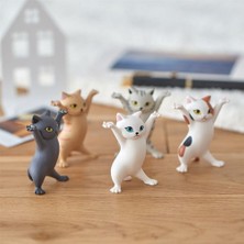 5 Adet Anime Elleri  Dans Eden Kedi Modeli Kedi Süsleri Kedi Figürleri Oyuncaklar Çocuk Odası Çalışma Odası (Yurt Dışından)