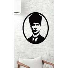 Pleksi Atatürk Portre Duvar Dekoru