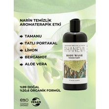 Rhaneva Tamanu Serisi Aromaterapik Duş Jeli, Organik ve Vegan Sertifikalı, 400 ml