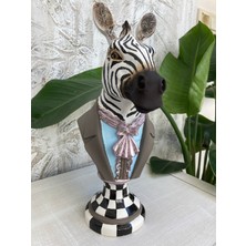 Bay Zebra Bust Heykel Biblo