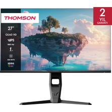 THOMSON Gaming Monitör 27" 1 Ms Qhd 180 Hz Adaptive 2560 x 1440 Monitör