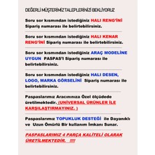 Oto Halı Paspası Nakışlı Aracınıza Özel Ölçüde