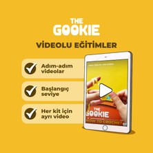 The Gookie Çoçuklar Için Keçe Panda Civciv Nakış Seti ve Amigurumi Aslan Örgü Kiti Amigurumi Örgü Oyuncak Seti