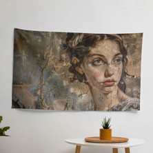 Rönesans Güzeli Duvar Sanatı - Michelangelo | Canlı Renkler ve Süblimasyon Baskılı Kumaş Duvar