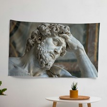 Zamansız Güzellik Michelangelo  Duvar Sanatı - Süblimasyon Baskılı Canlı Kumaş Duvar Örtüsü