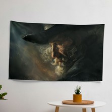Rembrandt Işık ve Gölgeler Duvar Örtüsü - Canlı Süblimasyon Baskılı  Pamuk Destekli, Polyester