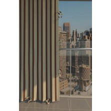 Kahvexkrem Su Geçirmez Balkon Perdesi Branda
