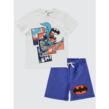 Batman Erkek Çocuk Takım 2-5 Yaş Beyaz