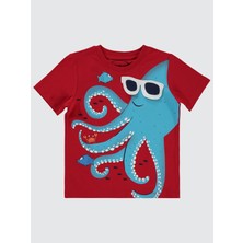 Civil Boys Erkek Çocuk Tişört 2-5 Yaş Kırmızı