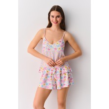 Suwen Blossom Atlet Şort Pijama Takımı