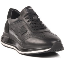 Siyah Hakiki Deri Erkek Sneaker Erroo 2614 M