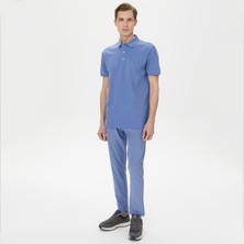 Nautica Erkek Mavi Slim Fit Kısa Kollu Polo