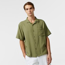 Unıted4 Classic Erkek Haki Gömlek