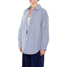 F21 Çizgili Gömlek Ceket