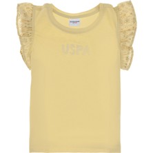 U.s. Polo Assn. Kız Çocuk Açık Haki Tişört 50301008-VR183