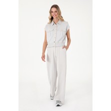 U.S. Polo Assn. Kadın Taş Modal Karışımlı Loose Fit Örme Pantolon 50308640-VR049