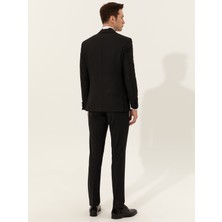 Cacharel Erkek Siyah Slim Fit Smokin Damatlık 50251817-VR046