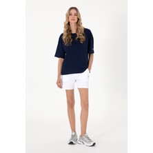 U.S. Polo Assn. Kadın Beyaz Örme Şort 50300840-VR013