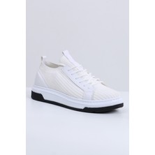 Yıkanabilir Erkek Spor Puspet Tabanlı Sneakers Nefes Alabilen Triko
