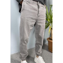 Paçası Lastikli Boyfriend Jogger Kot Pantolon