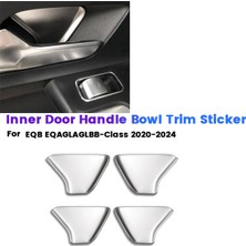Emporaaium 1 Takım/4 Adet Iç Kapı Kolu Kase Trim Kapağı Sticker Mercedes Benz Eqb/ Eqa/ Gla/ Glb/ B-Sınıfı 2020-2024 Araba Stili B (Yurt Dışından)