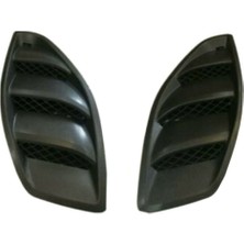 Emporaaium Araba Sol Sağ Motor Kaputu Kubbe Panjur Hava Giriş Delikleri Çerçeve Jeep Jk Wrangler 2007-2017 Için Fit (Yurt Dışından)
