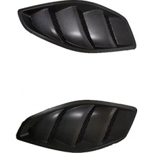 Emporaaium Araba Sol Sağ Motor Kaputu Kubbe Panjur Hava Giriş Delikleri Çerçeve Jeep Jk Wrangler 2007-2017 Için Fit (Yurt Dışından)