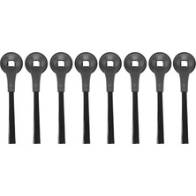 Luxuriles 8 Paket Yan Fırça Yedek Parçası Iq Self-Empty Base RV1001AE Robot Süpürge Için Uygundur (Yurt Dışından)