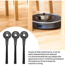 Luxuriles 8 Paket Yan Fırça Yedek Parçası Iq Self-Empty Base RV1001AE Robot Süpürge Için Uygundur (Yurt Dışından)