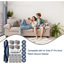 Luxuriles X10 Pro Omni Elektrikli Süpürge Ana Yan Fırça Filtreleri Paspas Bezi Toz Torbaları Aksesuarları (Yurt Dışından)