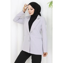 Kadın Ceket Gri 6146