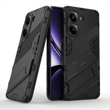 Microcase Xiaomi Redmi Poco X7 Pro /xiaomi Redmi Turbo 4 5g Matrix Serisi Armor Standlı Perfect Koruma Kılıf - Siyah AL3416
