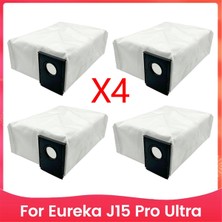 Luxuriles J15 Pro Ultra Robot Süpürge Aksesuarları Için Toz Torbası Çöp Torbaları Yedek Parçaları 4 Adet (Yurt Dışından)