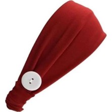Yetişkin Yüz Maskesi Kulak Rahatlatıcı Saç Bandı Tutucu Maske Düğmeli Bandana, Saç bandı