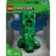 LEGO® Minecraft® Creeper™ 21276 - 10 Yaş ve Üzeri Çocuklar Için Aksiyon Figürü Içeren Yaratıcı Oyuncak Yapım Seti (665 Parça)