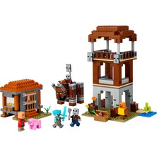 LEGO® Minecraft® Yağmacı Karakolu ve Çapulcu 21278 - 9 Yaş ve Üzeri Çocuklar Için Oyuncak Yapım Seti (665 Parça)