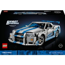 LEGO ® Technic™ Daha Hızlı Daha Öfkeli Nissan Skyline Gt-R (R34) Araba 42210 - 18+ Yaratıcı Araç Modeli Yapım Seti (1410 Parça)