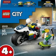 LEGO® City Polis Motosikleti Takibi 60455 - 4 Yaş ve Üzeri Çocuklar Için Yaratıcı Oyuncak Yapım Seti (65 Parça)