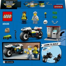 LEGO® City Polis Motosikleti Takibi 60455 - 4 Yaş ve Üzeri Çocuklar Için Yaratıcı Oyuncak Yapım Seti (65 Parça)