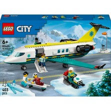 LEGO® City Acil Hava Ambulans Uçağı 60465 - 6 Yaş ve Üzeri Çocuklar Için Kar Motosikleti Içeren  Oyuncak Yapım Seti (403 Parça)